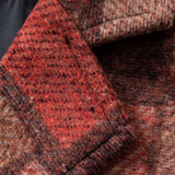 Leo - Patchwork prsluk od tvida s uzorkom riblje kosti