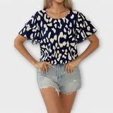 Evelyn – Casual Bluzica sa Okruglim Izrezom