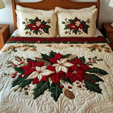 Komplet posteljine od 3 dela - Čar Poinsettije
