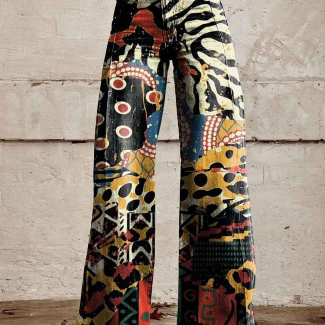 Élodie - Elegantne Široke Pantalone