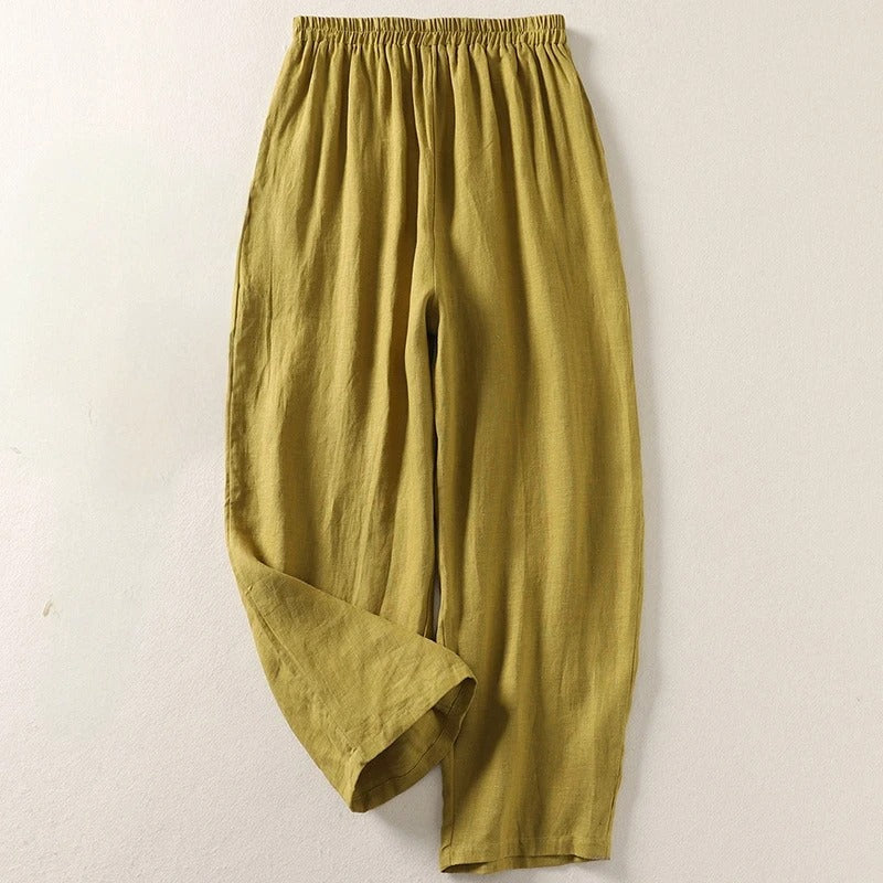 Amalia | Lagane pantalone od pamuka i lana