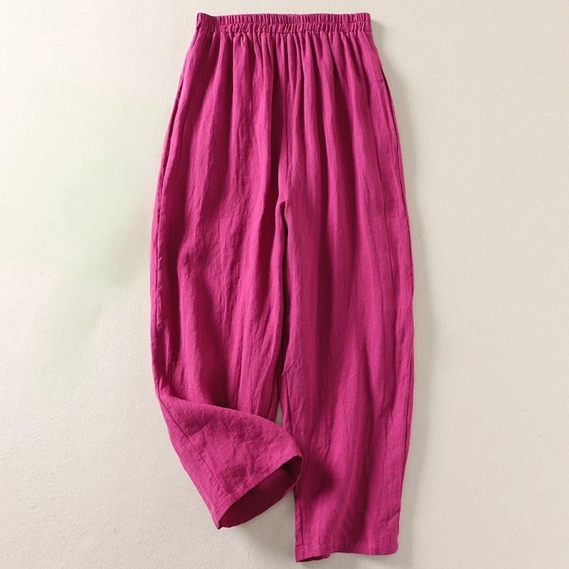 Amalia | Lagane pantalone od pamuka i lana