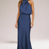 Flavia | Halter haljina od glamuroznog satena