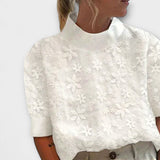 Bluza sa Visokom Izvezenim Ovratnikom