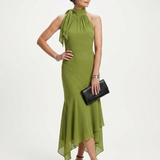Winifred | Halter Midi Haljina sa Ključnom Otvornom