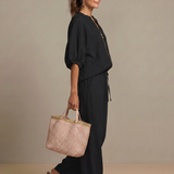 Natalia | Top bluzon sa rajsferšlusom i širokim pantalonama