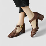Scarlett – Saltos Bloco T-Strap