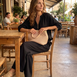 Natalia | Top bluzon sa rajsferšlusom i širokim pantalonama
