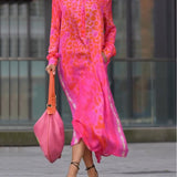 Haljina sa dugim rukavima, leopard print