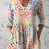 Pauline | Duga Bluza sa V-Izrezom