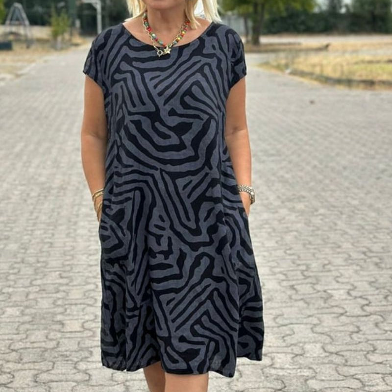 AVELINE™ - Haljina sa okruglim izrezom za leto