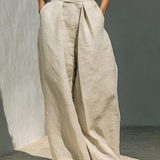 Marieta | Minimalistički komplet bez rukava i široke pantalone