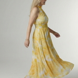 Sylin | Midi halter haljina sa naborima