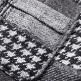Leo - Patchwork prsluk od tvida s uzorkom riblje kosti