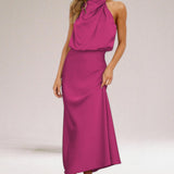 Flavia | Halter haljina od glamuroznog satena