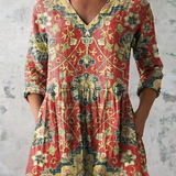 Lea | Duga Bluza sa V-Izrezom