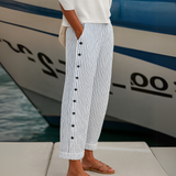 Cybèle | Elegantne pantalone sa dugmadima i prugama