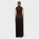 Kristen - Maxi Haljina sa Pregama i Izrezom u Obliku Oka