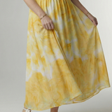 Sylin | Midi halter haljina sa naborima