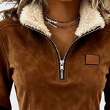 Daisy | Top sa Fleece Podstavom i Polu Zipperom