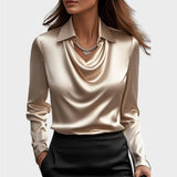 Elin | Elegantna Saten Bluza