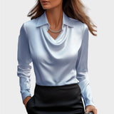 Elin | Elegantna Saten Bluza