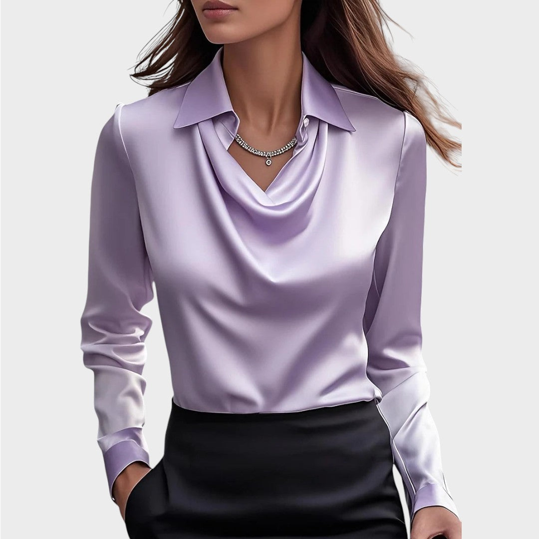 Elin | Elegantna Saten Bluza