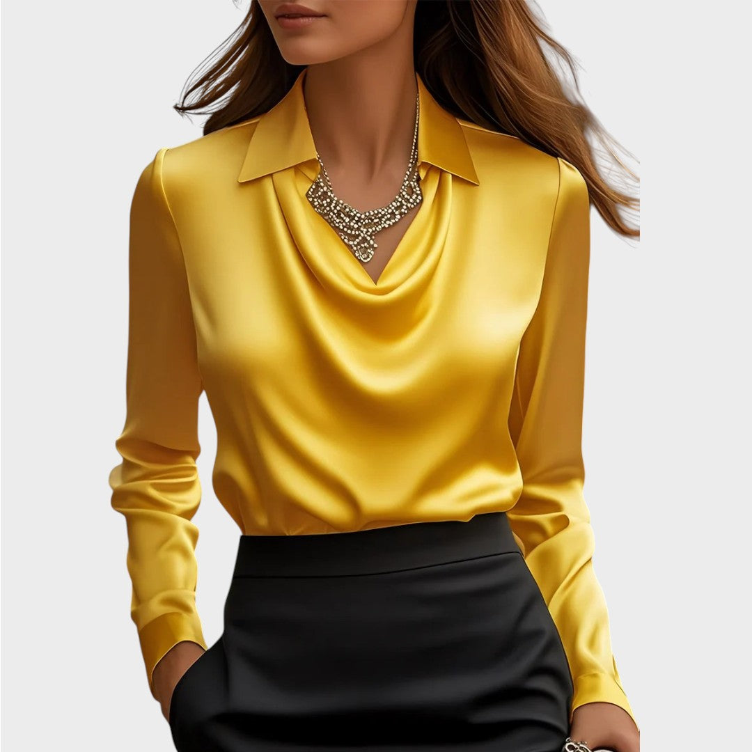 Elin | Elegantna Saten Bluza