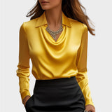 Elin | Elegantna Saten Bluza
