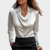 Elin | Elegantna Saten Bluza