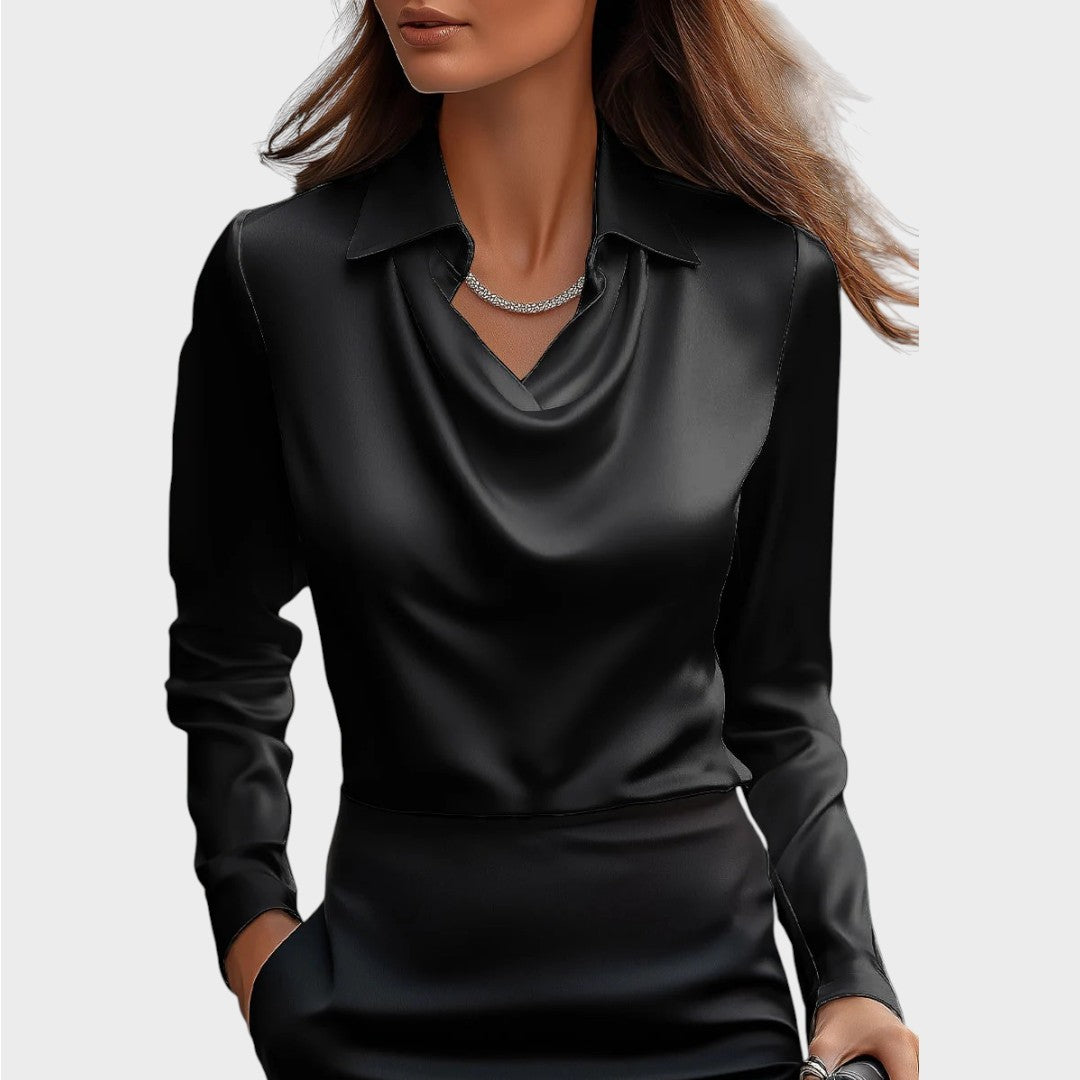 Elin | Elegantna Saten Bluza