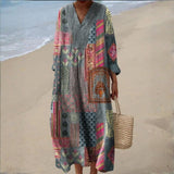 Zara - Boemska Haljina u Patchwork Stilu