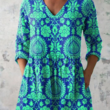 Ines | Duga Bluza sa V-Izrezom