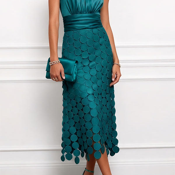 Lau - Elegantna midi haljina Céline za ceremonije za žene