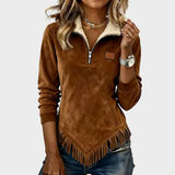Daisy | Top sa Fleece Podstavom i Polu Zipperom