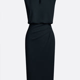 María™ | Elegantna midi haljina s drapiranim detaljima