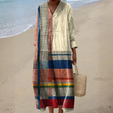 Leonor - Boemska Haljina u Patchwork Stilu
