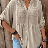 Noor – Bluza s V-izrezom i dugmadima