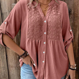 Noor – Bluza s V-izrezom i dugmadima