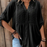 Noor – Bluza s V-izrezom i dugmadima