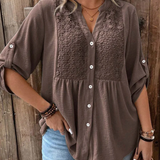 Noor – Bluza s V-izrezom i dugmadima