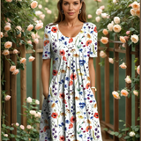 Marianne - Elegantna ljetna cvjetna haljina