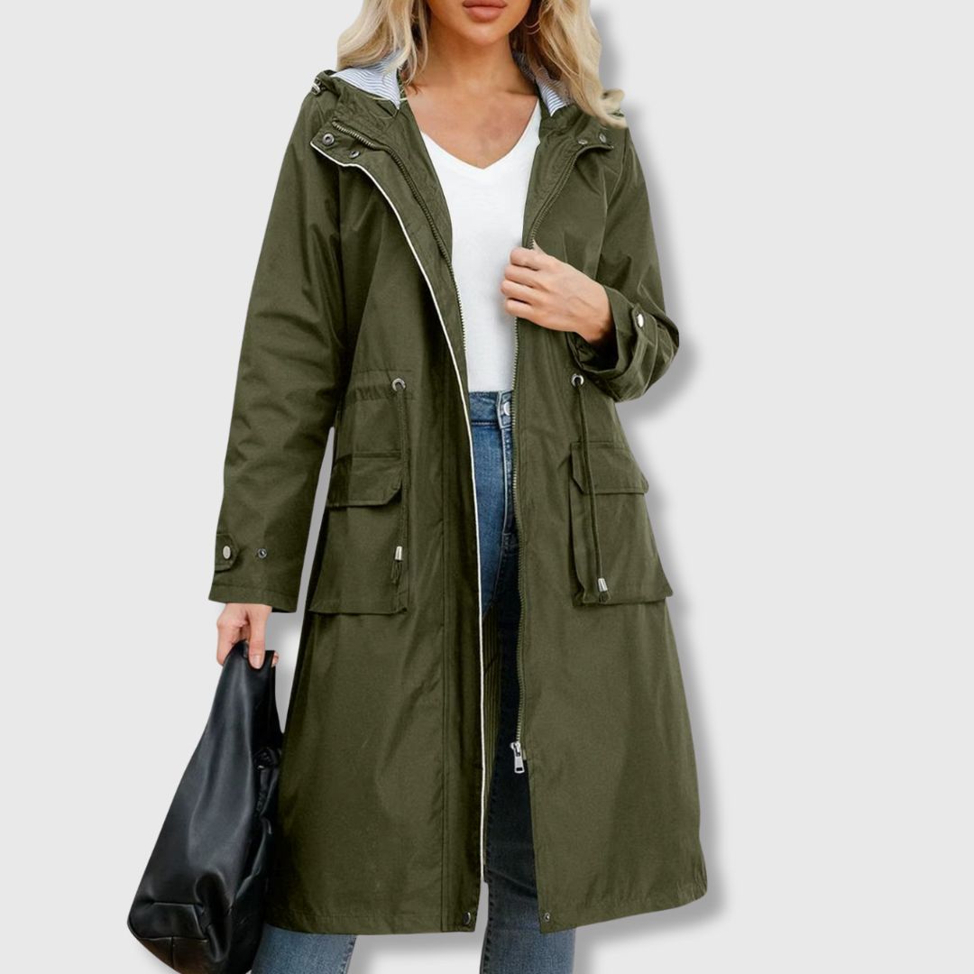 Julia | Stilski Trench Kaput sa Kapuljačom