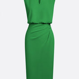 María™ | Elegantna midi haljina s drapiranim detaljima