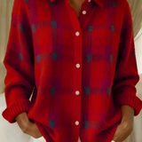 Nina - Cardigan Doux à Carreaux