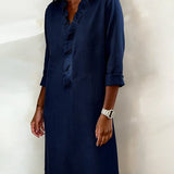 Haljina sa volanima, V-izrez