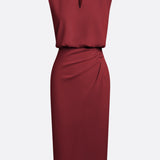 María™ | Elegantna midi haljina s drapiranim detaljima