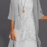 Eleanor - Elegantna Chiffon Haljina u Dva Dele