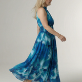 Sylin | Midi halter haljina sa naborima
