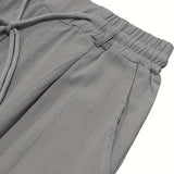 NICHOLS | ŠIROKE LINO PANTALONE SA KORDONOM